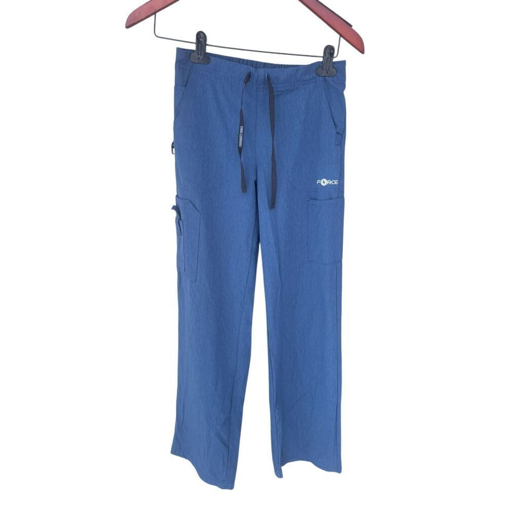 Carhartt Cross Flex Women's XS Utility Boot Cut Scrub blue Pants nurse hospital